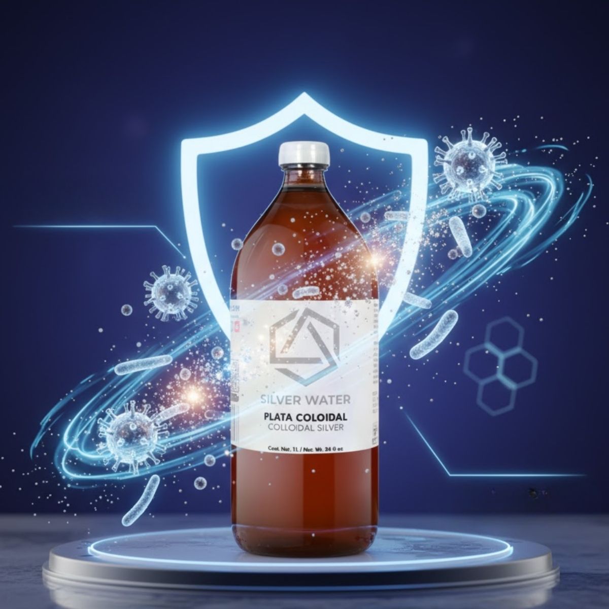 Plata Coloidal, 1 Litro, Horux