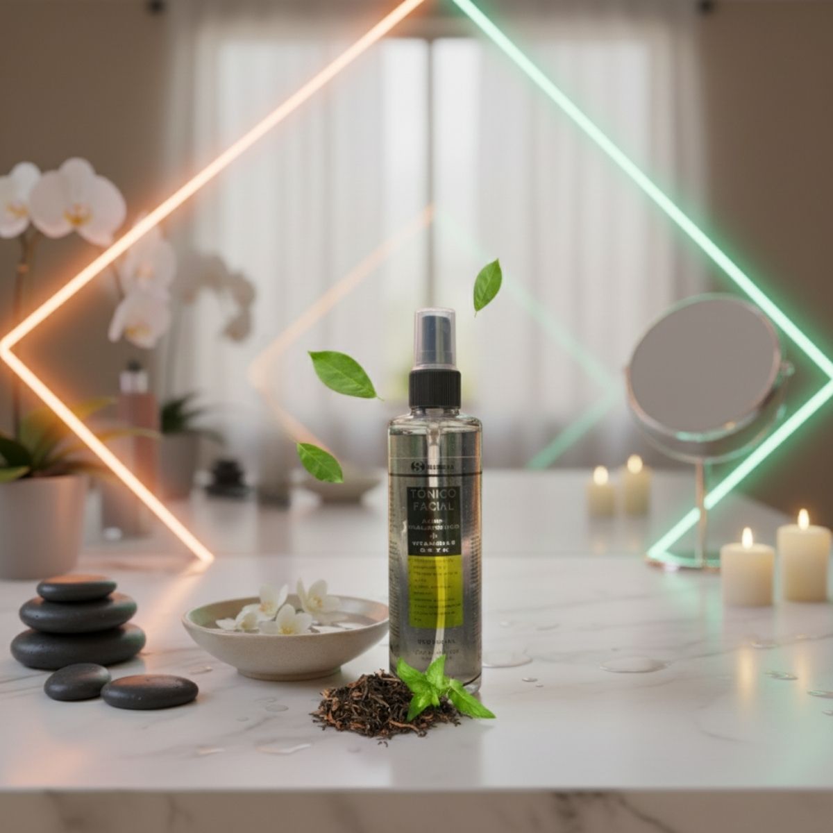 TÓNICO FACIAL DE ACIDO HIALURONICO + VITAMINA C, E  125 ML