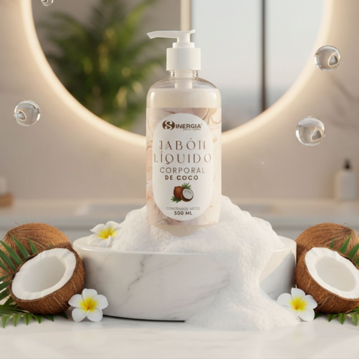 JABÓN LIQUIDO CORPORAL DE COCO 500 ML.
