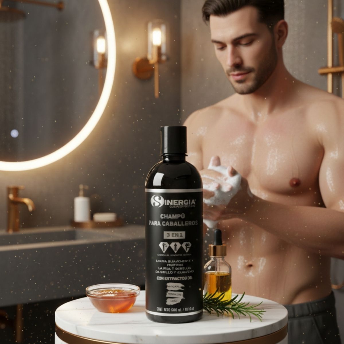 CHAMPÚ 3 EN 1 PARA HOMBRES 500 ML