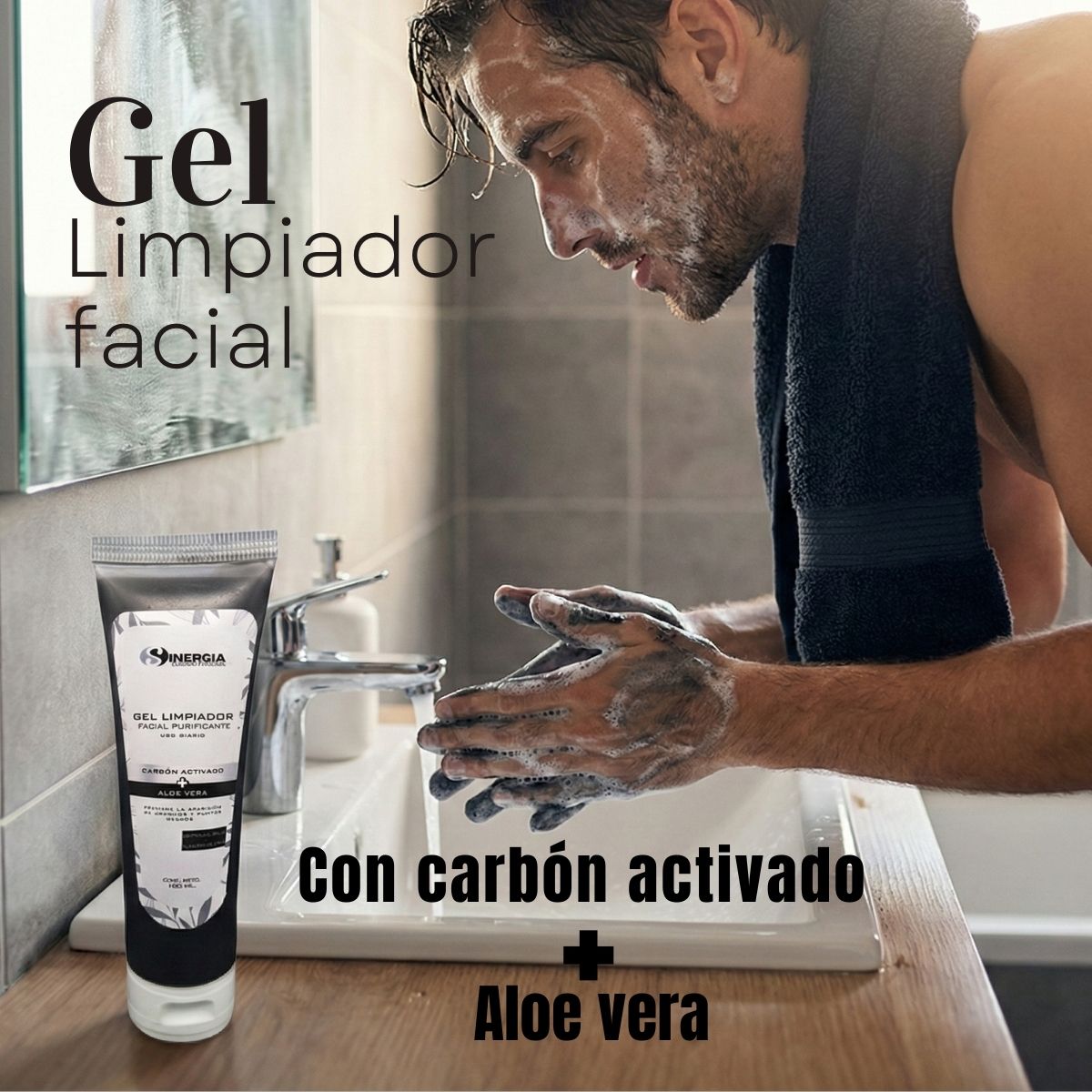 GEL PURIFICANTE DE CARBÓN ACTIVADO 180 ML    