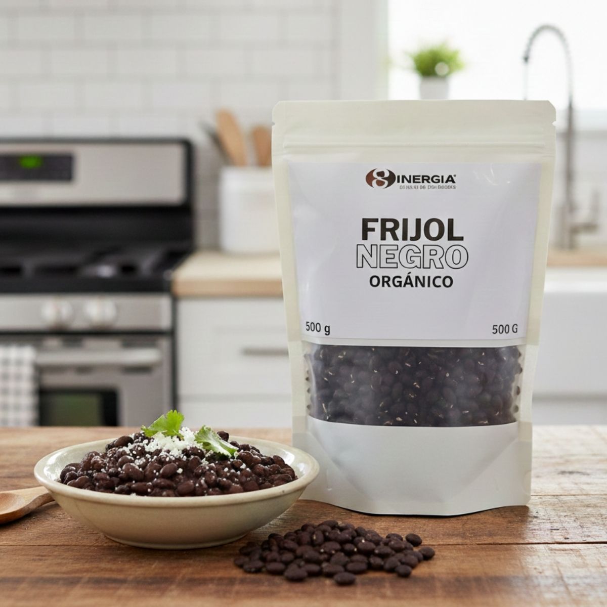 FRIJOL NEGRO ORGÁNICO, 500 G